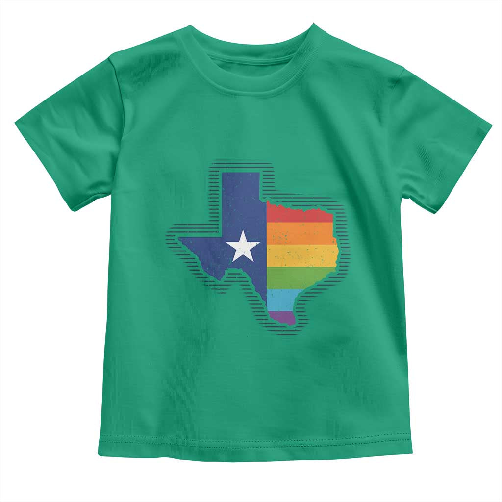 LGBTQ Texas State Flag Toddler T Shirt - Wonder Print Shop