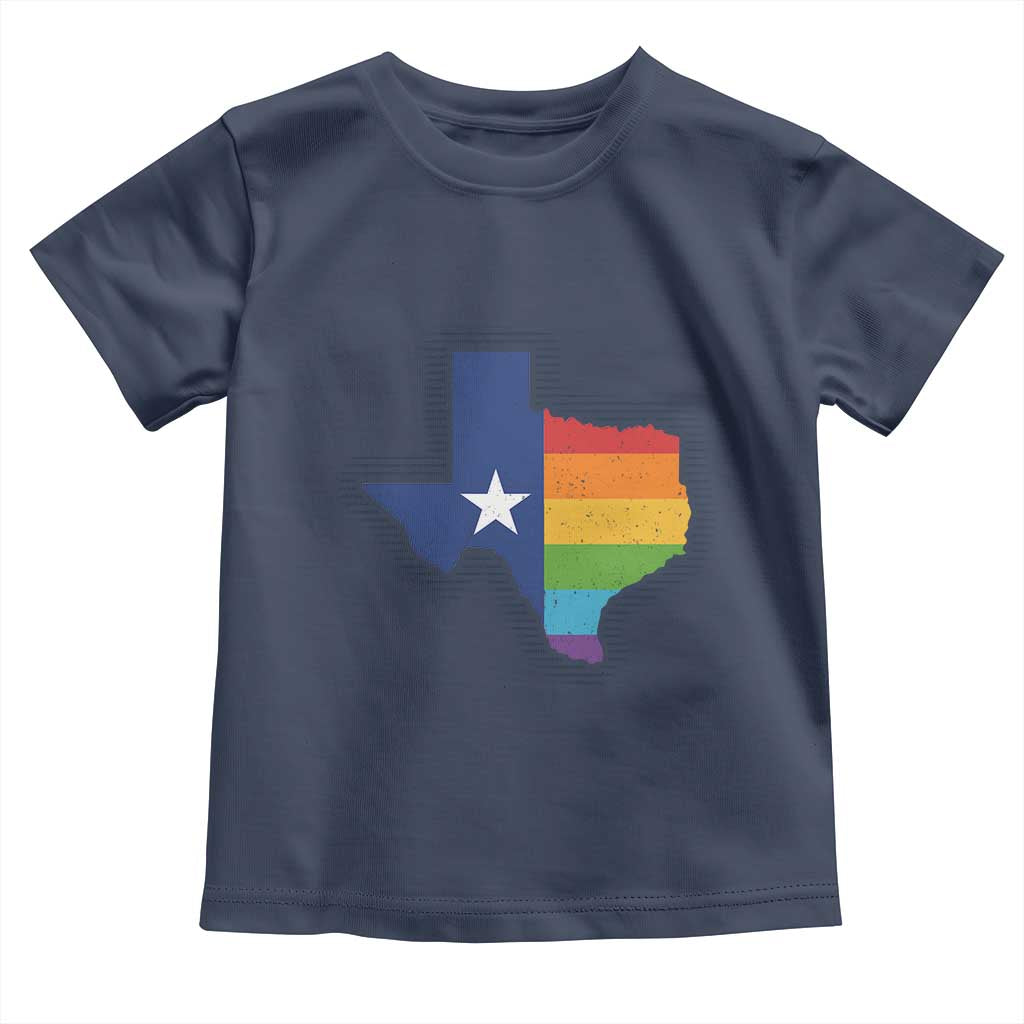 LGBTQ Texas State Flag Toddler T Shirt - Wonder Print Shop