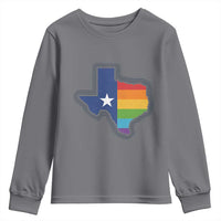 LGBTQ Texas State Flag Youth Sweatshirt - Wonder Print Shop