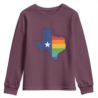 LGBTQ Texas State Flag Youth Sweatshirt - Wonder Print Shop