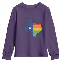 LGBTQ Texas State Flag Youth Sweatshirt - Wonder Print Shop