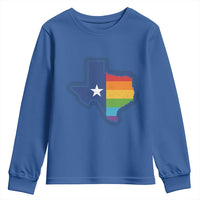 LGBTQ Texas State Flag Youth Sweatshirt - Wonder Print Shop