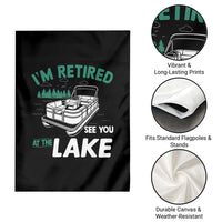Im Retired See You At The Lake Garden Flag Funny Retirement Gifts Lake Lover Gifts - Wonder Print Shop