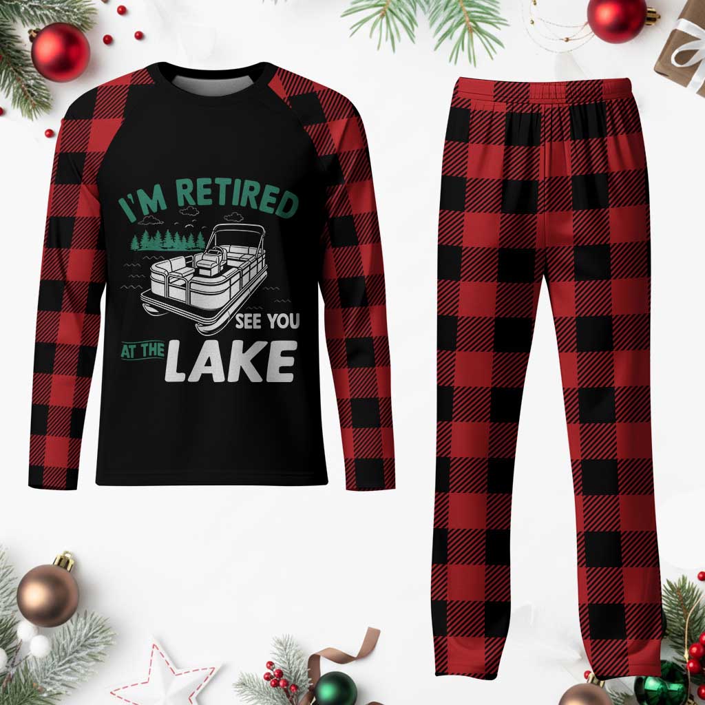 Im Retired See You At The Lake Plaid Pajama Set Funny Retirement Gifts Lake Lover Gifts - Wonder Print Shop