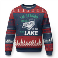Im Retired See You At The Lake Ugly Christmas Sweater Funny Retirement Gifts Lake Lover Gifts - Wonder Print Shop