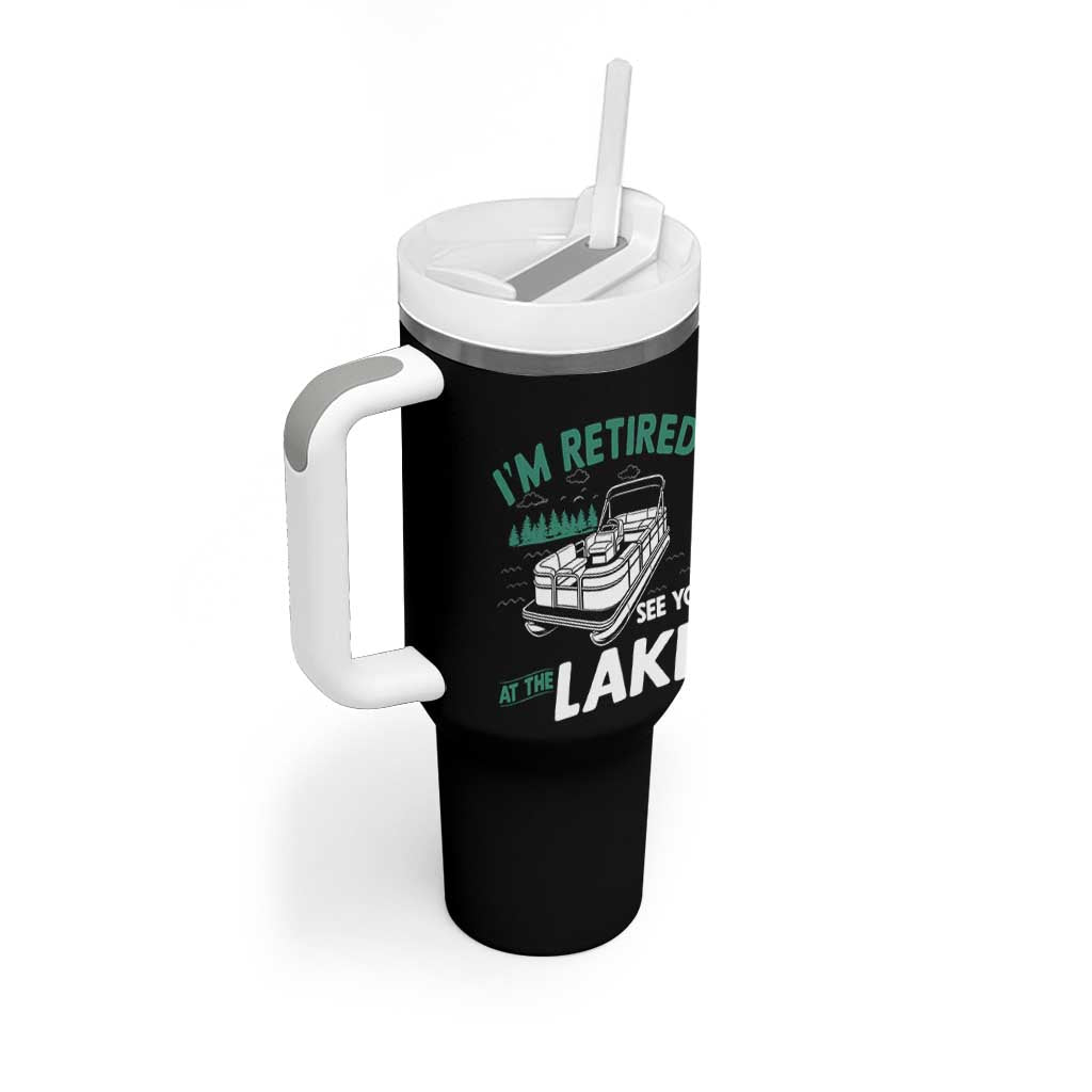Im Retired See You At The Lake Tumbler With Handle Funny Retirement Gifts Lake Lover Gifts - Wonder Print Shop