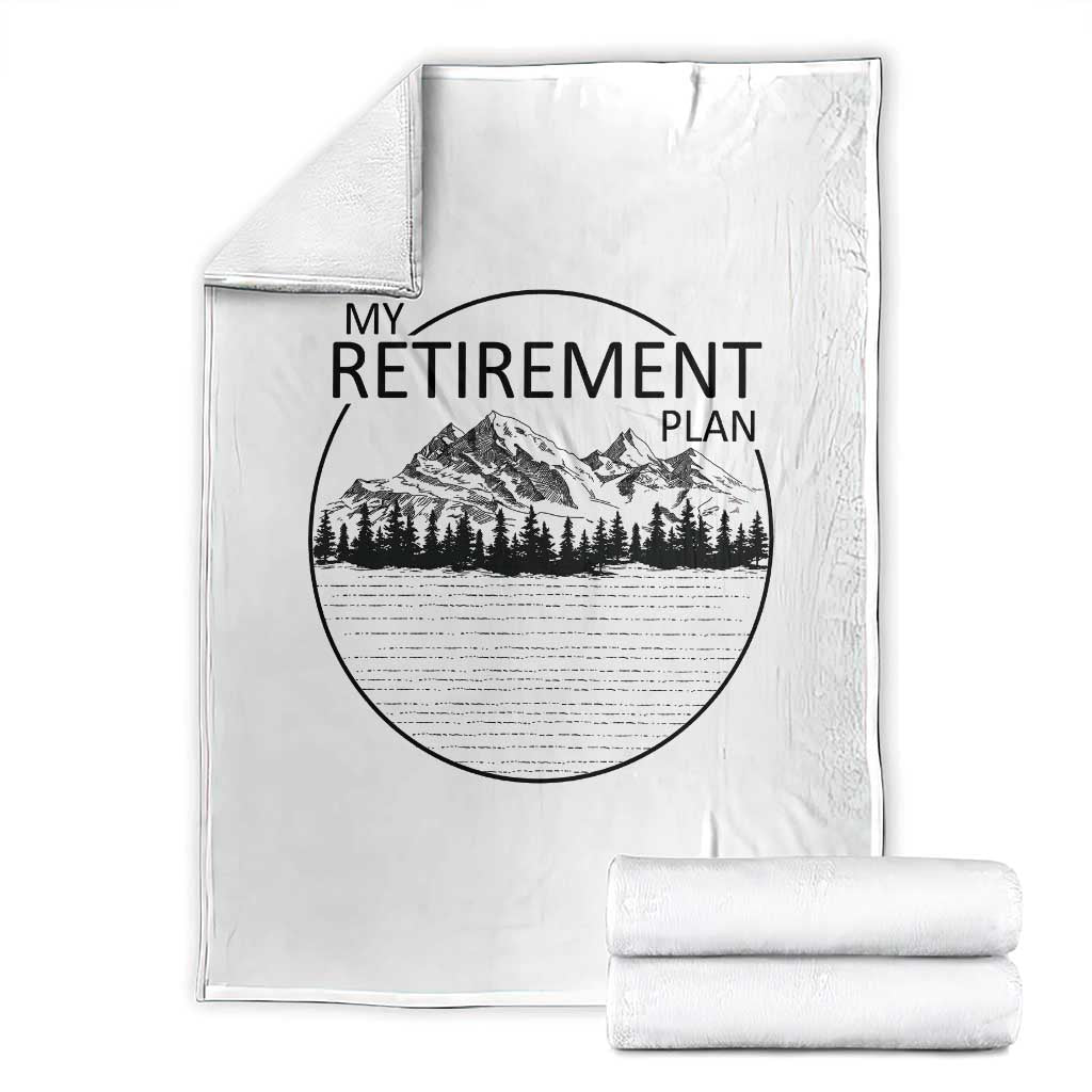 My Retirement Plan Lake Life Throw Blanket Retired To The Lake Cool Outdoor Camping - Wonder Print Shop