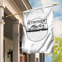 My Retirement Plan Lake Life Garden Flag Retired To The Lake Cool Outdoor Camping - Wonder Print Shop