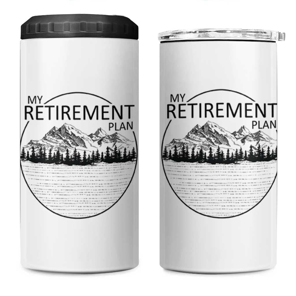 My Retirement Plan Lake Life 4 in 1 Can Cooler Tumbler Retired To The Lake Cool Outdoor Camping - Wonder Print Shop
