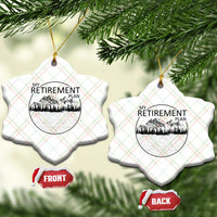 My Retirement Plan Lake Life Ceramic Ornament Retired To The Lake Cool Outdoor Camping - Wonder Print Shop