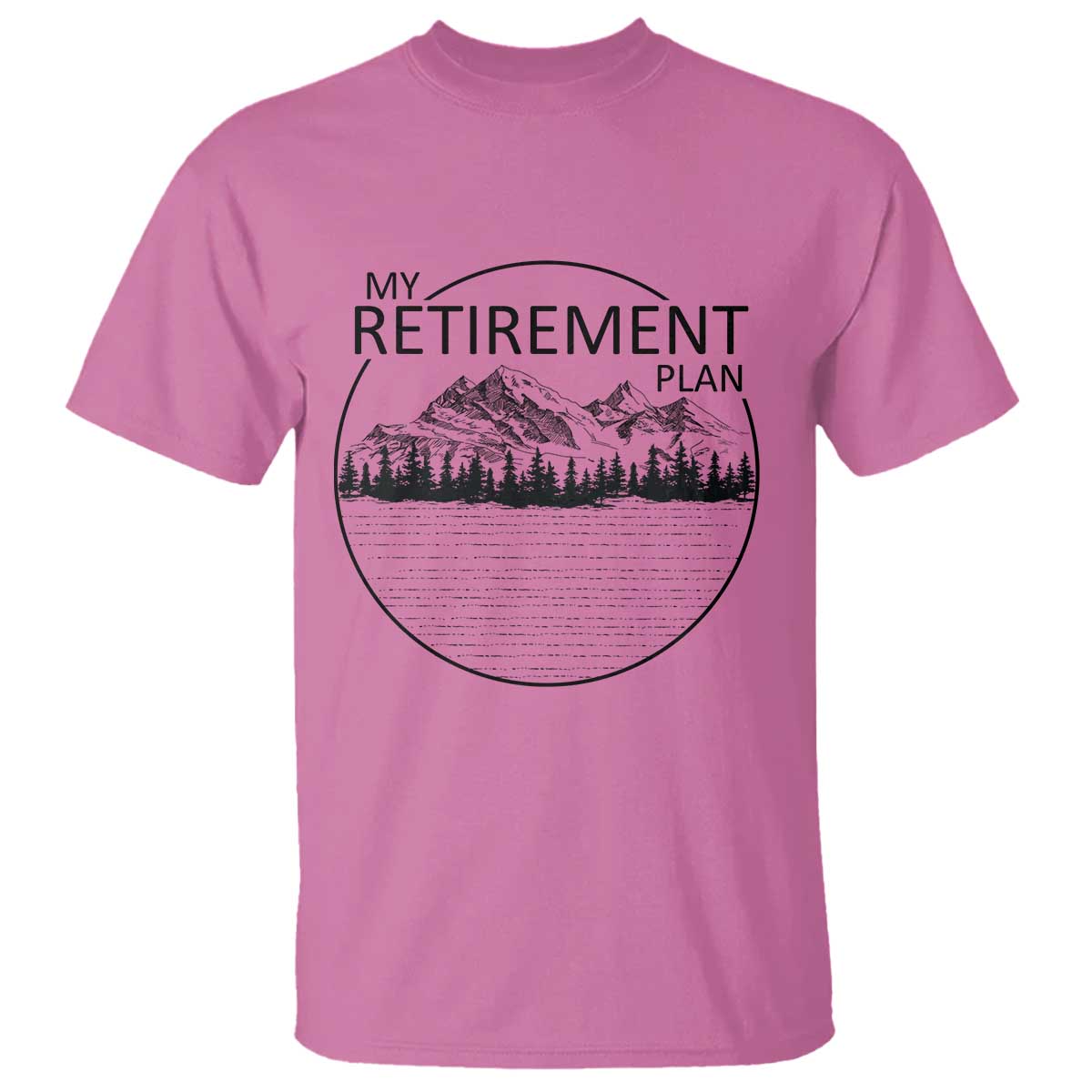 My Retirement Plan Lake Life T Shirt Retired To The Lake Cool Outdoor Camping - Wonder Print Shop