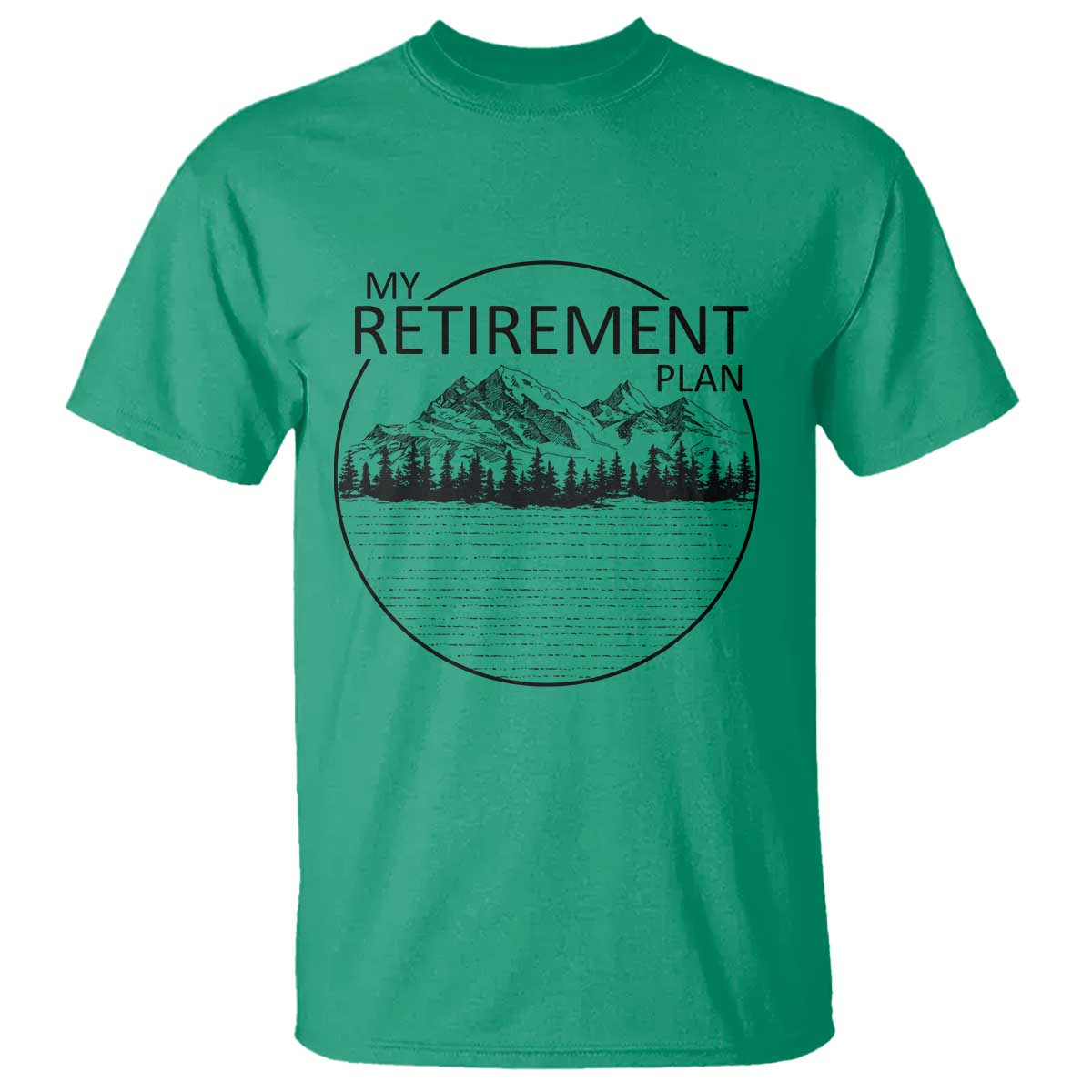 My Retirement Plan Lake Life T Shirt Retired To The Lake Cool Outdoor Camping - Wonder Print Shop