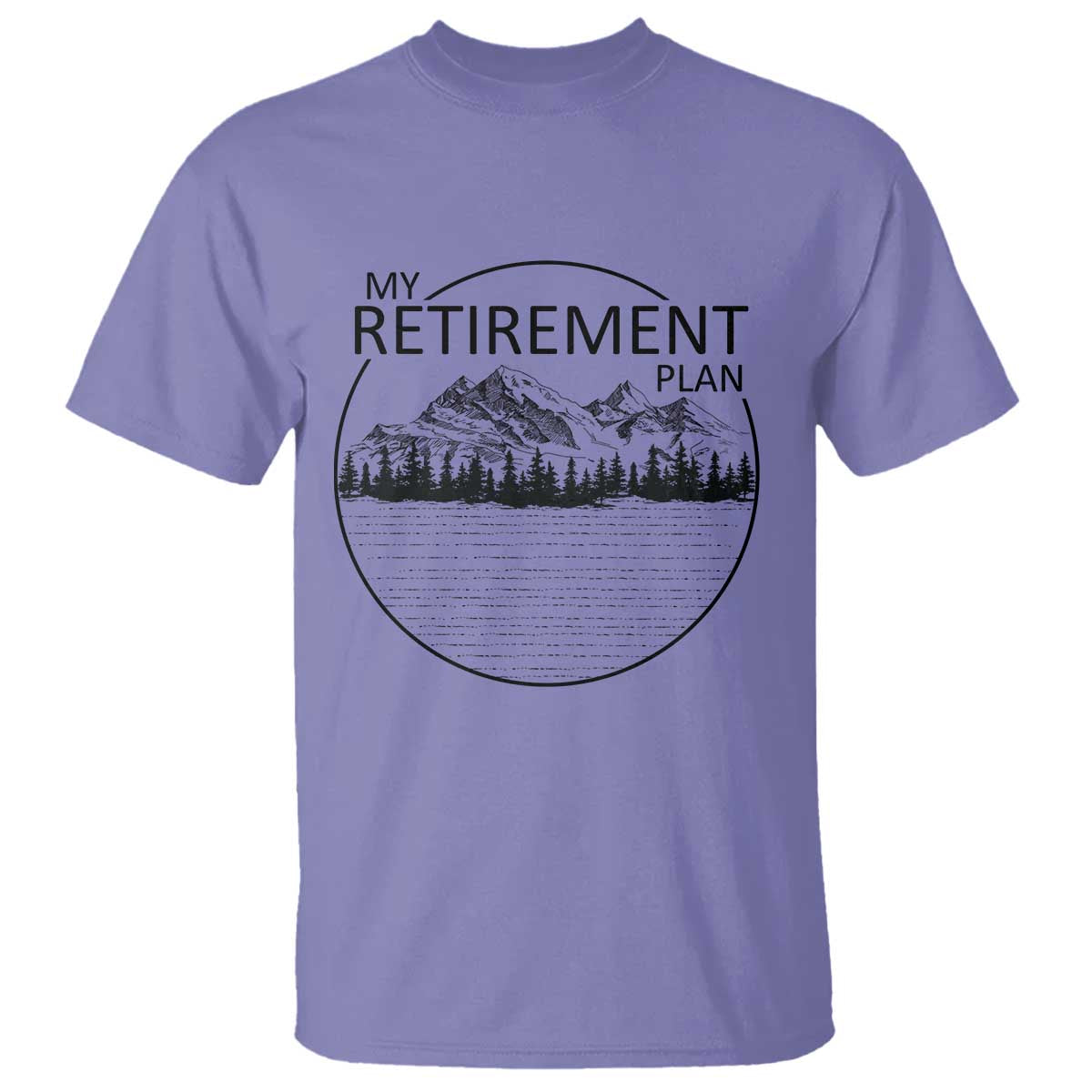 My Retirement Plan Lake Life T Shirt Retired To The Lake Cool Outdoor Camping - Wonder Print Shop