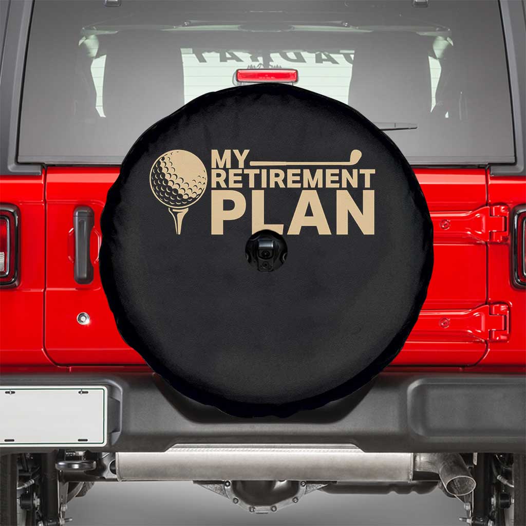 Golfer Retired Spare Tire Cover My Golf Retirement Plan Funny Saying Golfing