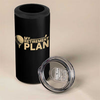 Golfer Retired 4 in 1 Can Cooler Tumbler My Golf Retirement Plan Funny Saying Golfing