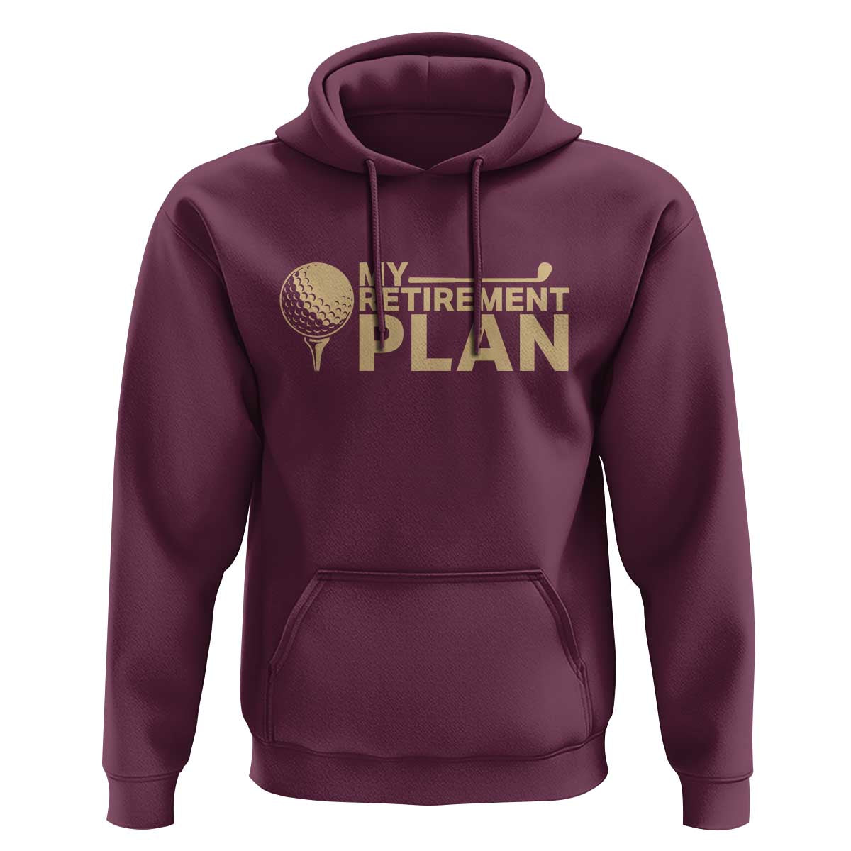 Golfing Retired Hoodie My (Golf) Retirement Plan Funny Saying Golfing