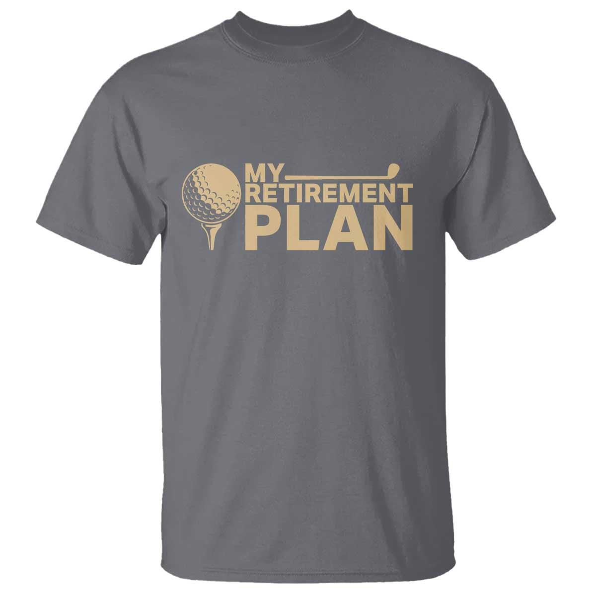 Golfing Retired T Shirt My (Golf) Retirement Plan Funny Saying Golfing