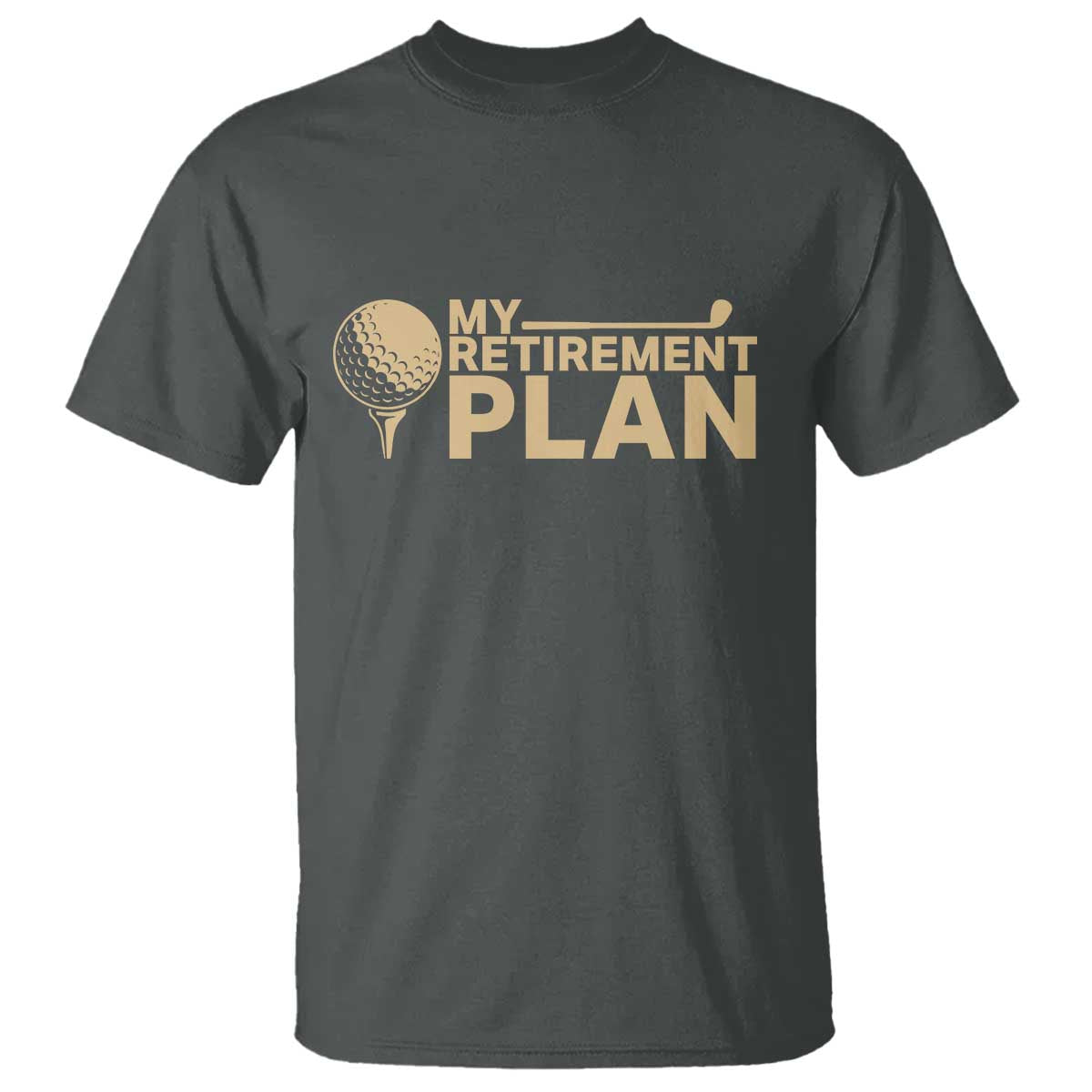 Golfing Retired T Shirt My (Golf) Retirement Plan Funny Saying Golfing