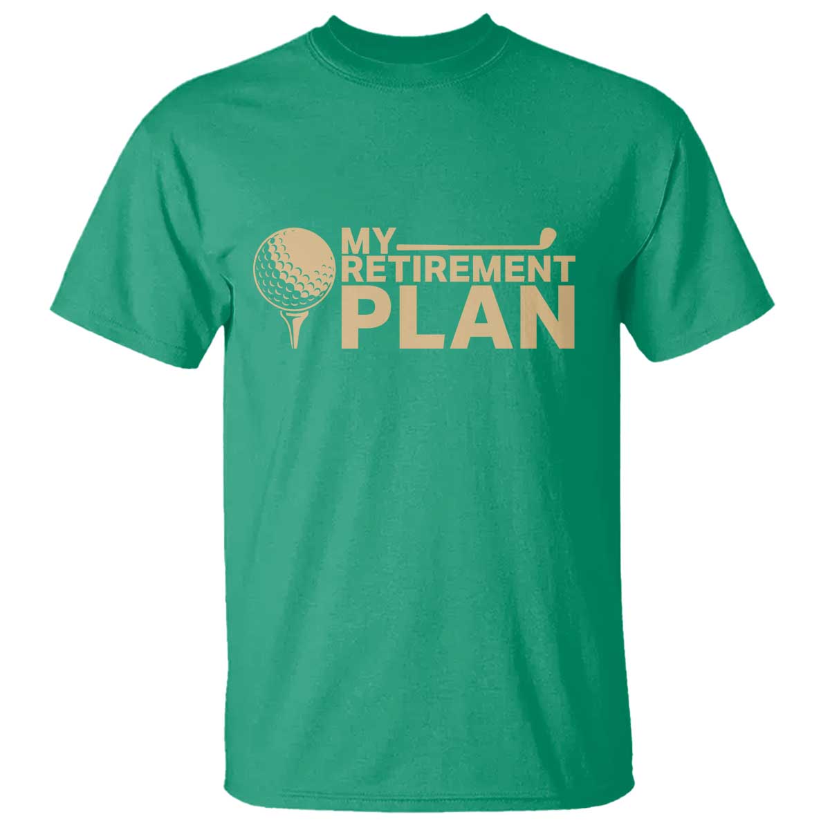 Golfing Retired T Shirt My (Golf) Retirement Plan Funny Saying Golfing