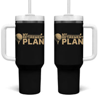 Golfer Retired Tumbler With Handle My Golf Retirement Plan Funny Saying Golfing