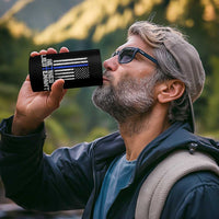 Retired Police Lieutenant 4 in 1 Can Cooler Tumbler Retirement Blue Line American Flags