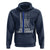 Retired Police Lieutenant Hoodie Retirement Thin Blue Line American Flags