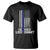 Retired Police Lieutenant T Shirt Retirement Thin Blue Line American Flags