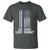 Retired Police Lieutenant T Shirt Retirement Thin Blue Line American Flags