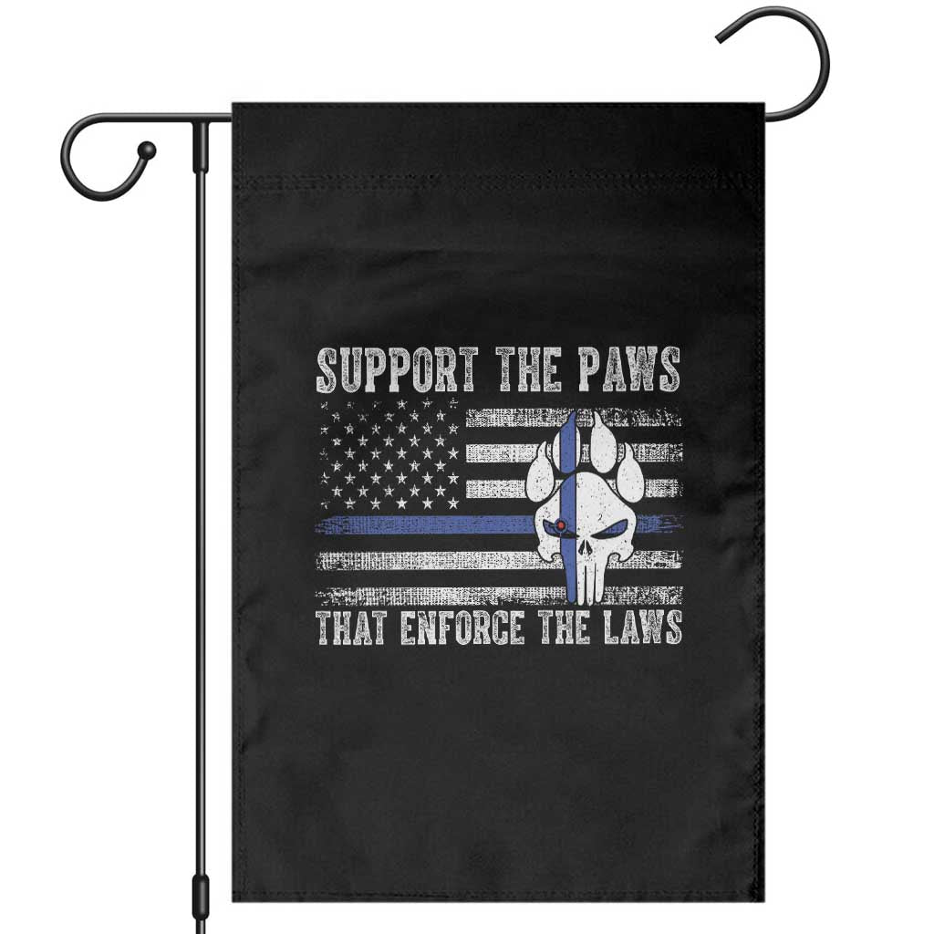 Police K9 Garden Flag Support The Paws That Enforce The Laws US Flag - Wonder Print Shop