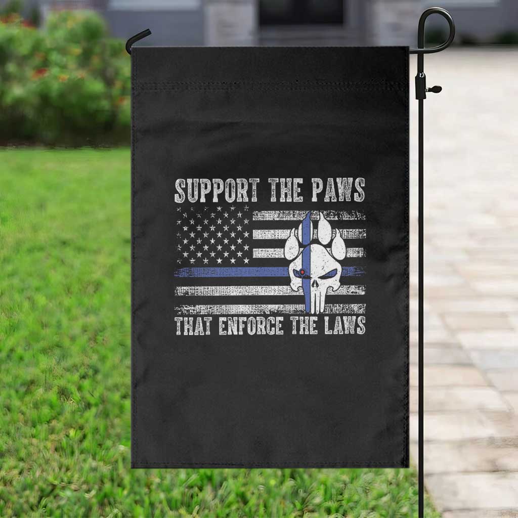 Police K9 Garden Flag Support The Paws That Enforce The Laws US Flag - Wonder Print Shop