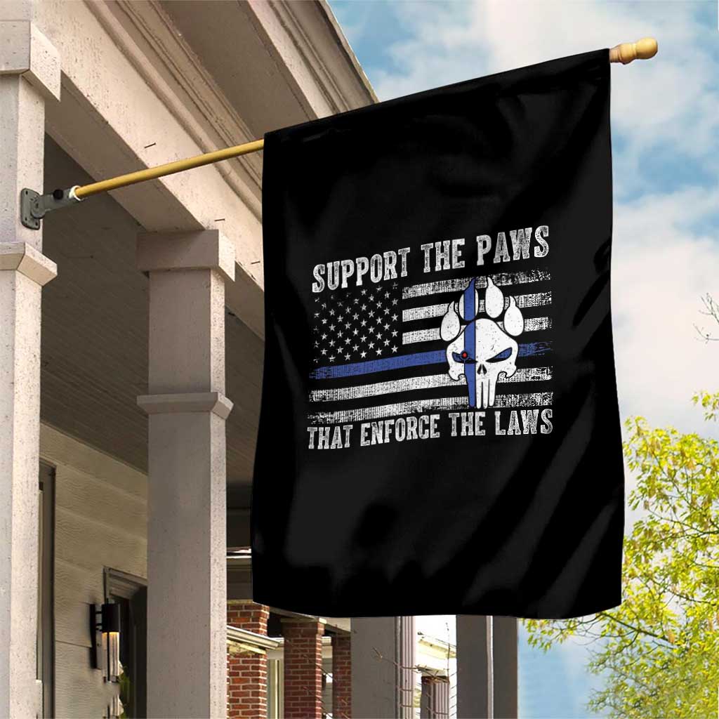 Police K9 Garden Flag Support The Paws That Enforce The Laws US Flag - Wonder Print Shop