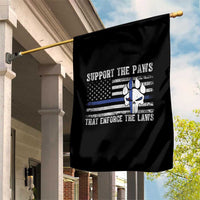 Police K9 Garden Flag Support The Paws That Enforce The Laws US Flag - Wonder Print Shop