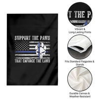 Police K9 Garden Flag Support The Paws That Enforce The Laws US Flag - Wonder Print Shop