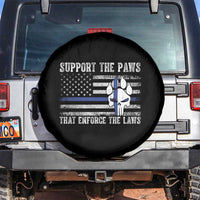 Police K9 Spare Tire Cover Support The Paws That Enforce The Laws US Flag - Wonder Print Shop