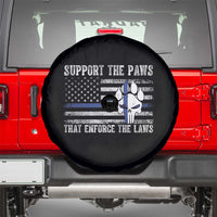 Police K9 Spare Tire Cover Support The Paws That Enforce The Laws US Flag - Wonder Print Shop