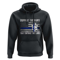 Police K9 Hoodie Support The Paws That Enforce The Laws US Flag - Wonder Print Shop