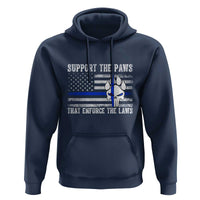 Police K9 Hoodie Support The Paws That Enforce The Laws US Flag - Wonder Print Shop
