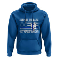 Police K9 Hoodie Support The Paws That Enforce The Laws US Flag - Wonder Print Shop