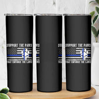 Police K9 Skinny Tumbler Support The Paws That Enforce The Laws US Flag - Wonder Print Shop