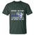 Police K9 T Shirt Support The Paws That Enforce The Laws US Flag - Wonder Print Shop