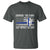 Police K9 T Shirt Support The Paws That Enforce The Laws US Flag - Wonder Print Shop