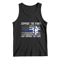 Police K9 Tank Top Support The Paws That Enforce The Laws US Flag - Wonder Print Shop