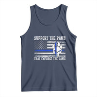 Police K9 Tank Top Support The Paws That Enforce The Laws US Flag - Wonder Print Shop