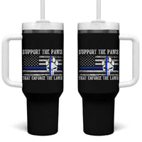 Police K9 Tumbler With Handle Support The Paws That Enforce The Laws US Flag - Wonder Print Shop