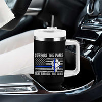 Police K9 Tumbler With Handle Support The Paws That Enforce The Laws US Flag - Wonder Print Shop