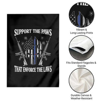 Police K9 Garden Flag Support The Paws That Enforce The Laws American Flag - Wonder Print Shop