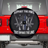 Police K9 Spare Tire Cover Support The Paws That Enforce The Laws American Flag - Wonder Print Shop