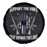 Police K9 Spare Tire Cover Support The Paws That Enforce The Laws American Flag - Wonder Print Shop