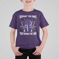 Police K9 T Shirt For Kid Support The Paws That Enforce The Laws American Flag - Wonder Print Shop