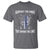 Police K9 T Shirt Support The Paws That Enforce The Laws American Flag - Wonder Print Shop